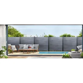 GROJA Steckzaun Rhombus 180 x 30 cm Steingrau