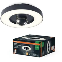 Osram Smart+ Wifi Circle Camera Control mit Sensor, Freisprecheinrichtung, Alarm-Funktion Grau