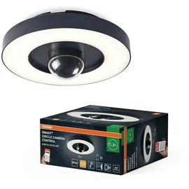 Osram Smart+ Wifi Circle Camera Control mit Sensor, Freisprecheinrichtung, Alarm-Funktion Grau
