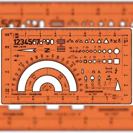 Standardgraph Katasterschablone Planzeichen I 1:75/1:100/1:150/1:200/1:250/1:300