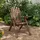 Outsunny Gartenstuhl 83 x 68 x 101 cm braun mit Armlehne