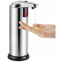 250ml Automatisch Seifenspender Automatisk Spender Sensor Seifenspender Infrarot-Bewegungssensor Berührungslos Desinfektionsmittel Handseifenspender für Badezimmer Küche Hotel