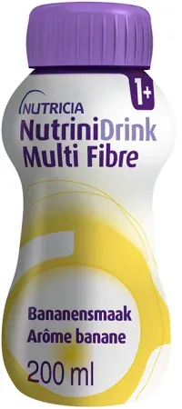 Nutricia NutriniDrink Multi Fibre Bananegeschmack Flasche 200ml