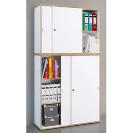 VCM Salia Aktenschrank 100 x 37 x 183 cm weiß