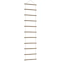 vidaXL Wanddekoration in Leiterform 50x200 cm Natürlicher Zweig