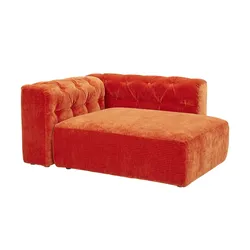 Ottomane  Club House ¦ orange ¦ Maße (cm): B: 134 H: 62 T: 109.0