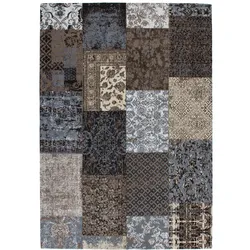 Teppich MY HOME "Ella" Gr. 4, braun, B:160cm H:10mm L:230cm, Baumwolle, Teppiche, Vintage Design, Wohnzimmer