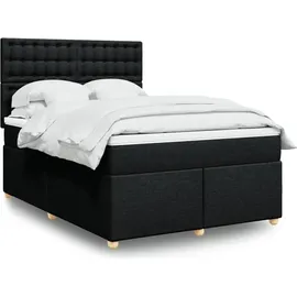 vidaXL Boxspringbett 140 x 200 cm Schwarz