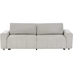 Sofa 3-Sitzer INNVIK Stoff Hellgrau mit Stauraum