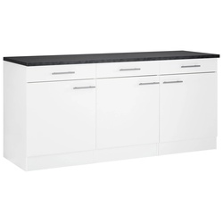 Unterschrank OPTIFIT „Mini“ Schränke Gr. B/H/T: 180 cm x 84,8 cm x 60 cm, 3 St., weiß Unterschränke Breite 180 cm