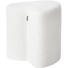 Beliani Pouf SCOTIA Polyester 40 x 44 x 33 cm Weiß