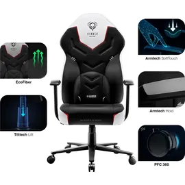 Diablo Chairs X-Gamer 2.0 Gaming Chair schwarz/weiß