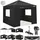 luxuskollektion Faltpavillon 3 x 3 m Schwarz