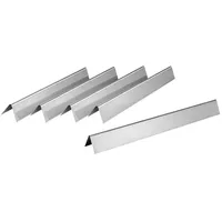 BBQ-Toro Flammenverteiler Set 55 x 5 cm Edelstahl Silber