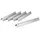 BBQ-Toro Flammenverteiler Set 55 x 5 cm Edelstahl Silber