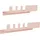 casa pura Wandregal 2er Set Metall 40 x 20 x 10 cm Pink