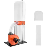 Mophorn Absauganlage Mit 2038,8 M3/h Luftstrom, 2,5 Mikron Filter, 2,0 Ps Motor, 132,5 L Staubsammelbeutel Und 159 L Filterbeutel, Ideal Für Die Holzbearbeitung