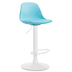 CLP Barhocker Kiel Kunststoff weiß/blau