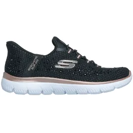 SKECHERS Slip-Ons Schwarz/Roségold Damen 40