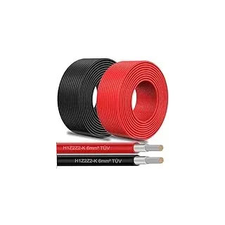 UC-Express Solar Solarleitung für Solarpanel - Solarkabel für Solarmodule - Photovoltaik-Kabel - Kabel 6 mm2 - Schwarz/Rot, Farbe:Rot, Länge:25 M inkl. 0% MwSt. gem. § 12 Abs. 3 UStG
