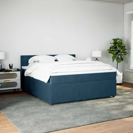 vidaXL Boxspringbett 180 x 200 cm Blau