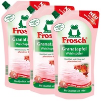 3x Frosch Granatapfel Weichspüler 1 Liter - Pflegend mit Granatapfel