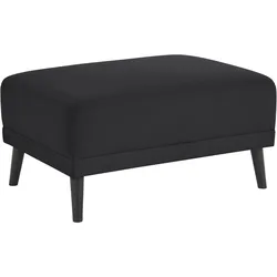 Polsterhocker INOSIGN "Emily", schwarz, B:86cm H:45cm T:60cm, 100% Polyester, Hocker, passendes Schlafsofa verfügbar, Federkern-Polsterung