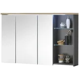 Die Möbelfundgrube MEMPHIS 110 cm grau mit LED-Beleuchtung