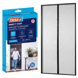 Tesa Insect Stop Magnetvorhang 120 x 240 cm Anthrazit