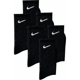 Nike Everyday Cushioned Crew-Trainingssocken Black/White 34-38