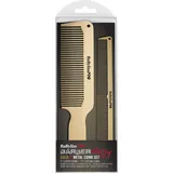 Babyliss Metallkamm-Set Unisex Gold 2-teilig
