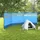 Outsunny Windschutz Polyester Stahl Blau 440L x 140H cm