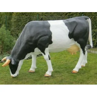 DEKO VERTRIEB BAYERN Gartenfigur XXL Kuh lebensgross Premium Gartendeko Garten Deko Figur