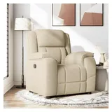 vidaXL Relaxsessel Creme Stoff