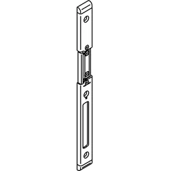 Schließblech -Secury verstellbar rechts, Falz 11/20 mm, verzinkt silber