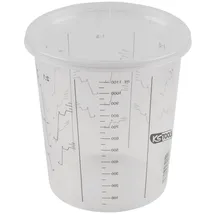 KS Tools 500.8057 Einweg-Farbmischbecher mit Deckel, 650 ml, 25-Pack