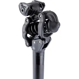 CON-TEC Contec Nara Air Link+ Parallelogramm-Federsattelstütze 31,6x350mm, 58mm Federweg, Luft-/Stahlfeder, bis 120kg, schwarz matt