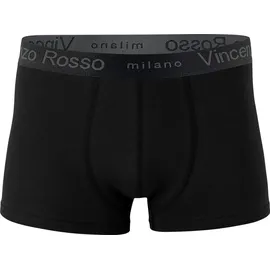 Vincenzo Rosso 12er Pack Boxershorts - Hipster XXL schwarz - Schwarz - XXL