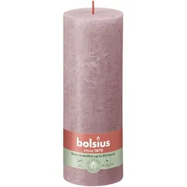 Bolsius Rustik-Kerze 190 x 68 mm rosa