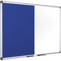 Bi-Office Kombitafel 90 x 60 cm blau/weiß