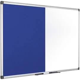 Bi-Office Kombitafel 90 x 60 cm blau/weiß