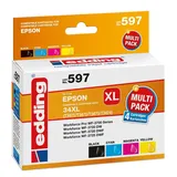 edding kompatibel zu Epson 34XL schwarz + 34 CMY