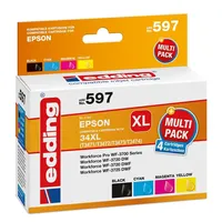 edding kompatibel zu Epson 34XL schwarz + 34 CMY
