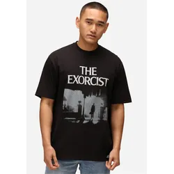 T-Shirt RECOVERED "The Exorcist Film Still Relaxed", Herren, Gr. M, schwarz, 100% Baumwolle, bedruckt, casual, normal, Rundhals, Kurzarm, Shirts, im lockeren Schnitt