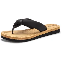 Badezehentrenner, Sandale, Pantolette, Badeschuh ultraleicht VEGAN, Gr. 43, schwarz, , 54799819-43