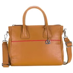 Mywalit Handtasche Leder 27 cm  braun