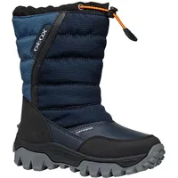 GEOX Himalaya Abx Snow Boot, Navy/LT Blue, 34