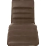 W.Schillig Relaxliege daily dreams Leder/Polyester 75 x 91 x 170 cm Braun mit Kissen