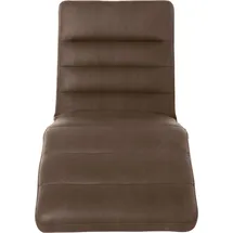 W.Schillig Relaxliege daily dreams Leder/Polyester 75 x 91 x 170 cm Braun mit Kissen