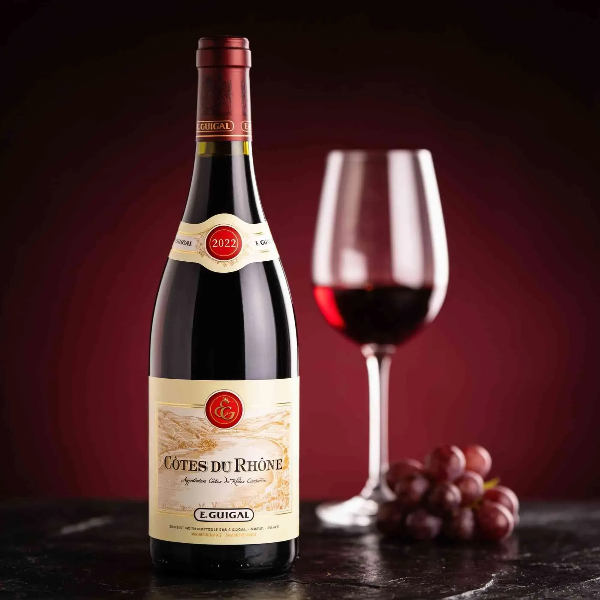E. Guigal 2022 E.Guigal Côtes du Rhône 2022 Grenache,Mourvedre,Syrah Frankreich